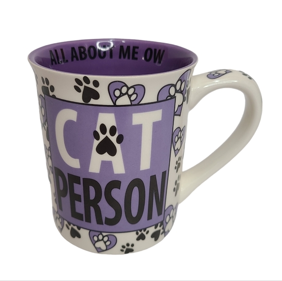 Our Name Is Mud Other - Our Name Is Mud Cat Person Mug Retired Rare Lorrie Veasey Life Is Purrfect
